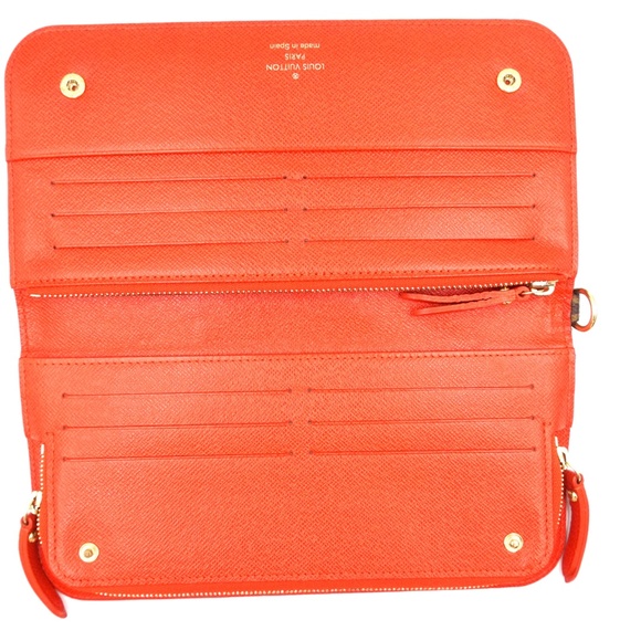 Monogram and Orange Interior Grenade Wallet - Picture 5 of 8